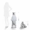 Polar bear 1 m and bear cub, Pdf drawings, papercraft