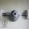 Bear with barbell, pdf drawings, papercraft, 3d origami