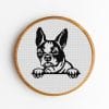 Boston-Terrier-Pet-Portrait-Cross-Stitch-Pattern-PDF-DIY-Gift-1