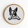 Boston-Terrier-Pet-Portrait-Cross-Stitch-Pattern-PDF-DIY-Gift-1
