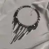 Black Queen necklace with stones