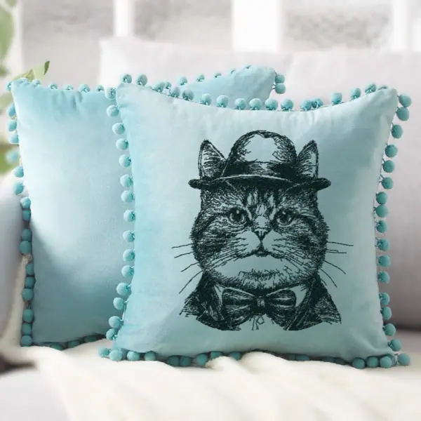 Дизайн машинной вышивки кот в шляпе