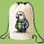 Machine embroidery design Parrot in denim