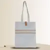 Strong reusable white tote bag