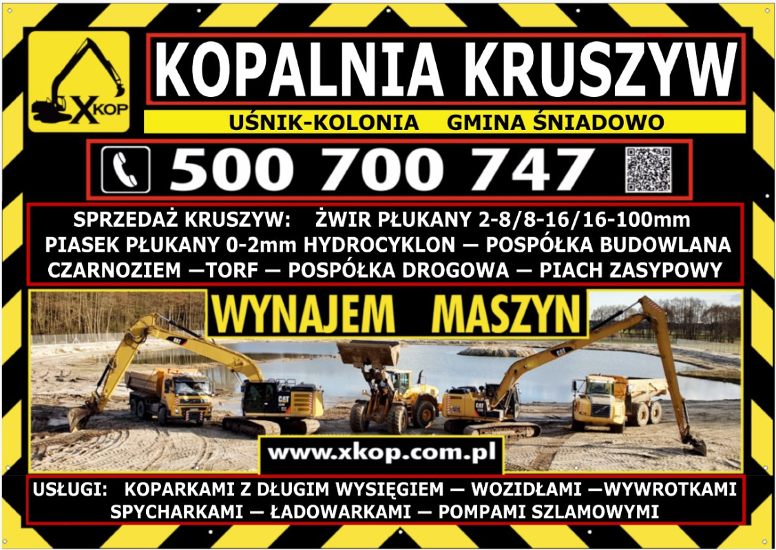 Producent kruszyw sprzedaż bezpośrednia wysoka jakość