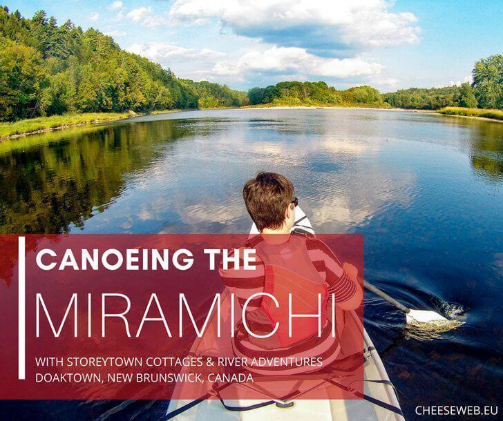 Canoeing the Miramichi River with Storeytown cottages, Doaktown, New Brunswick
