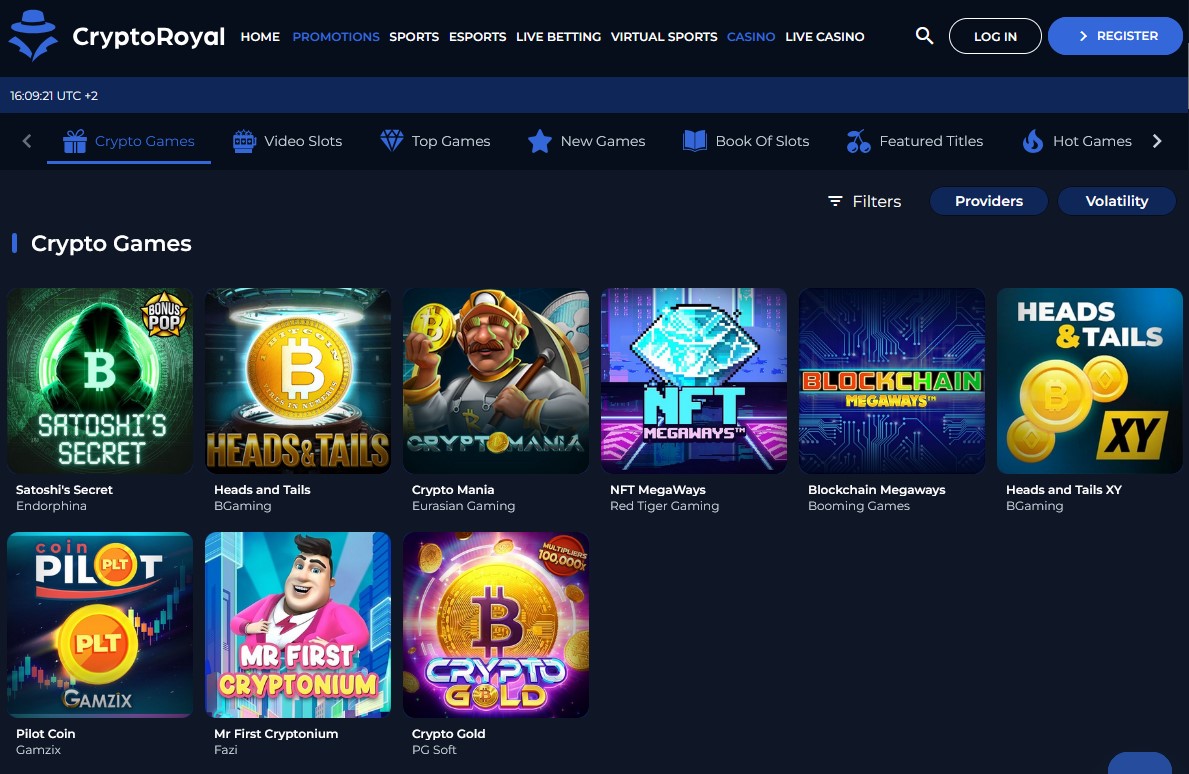 CryptoRoyal casino
