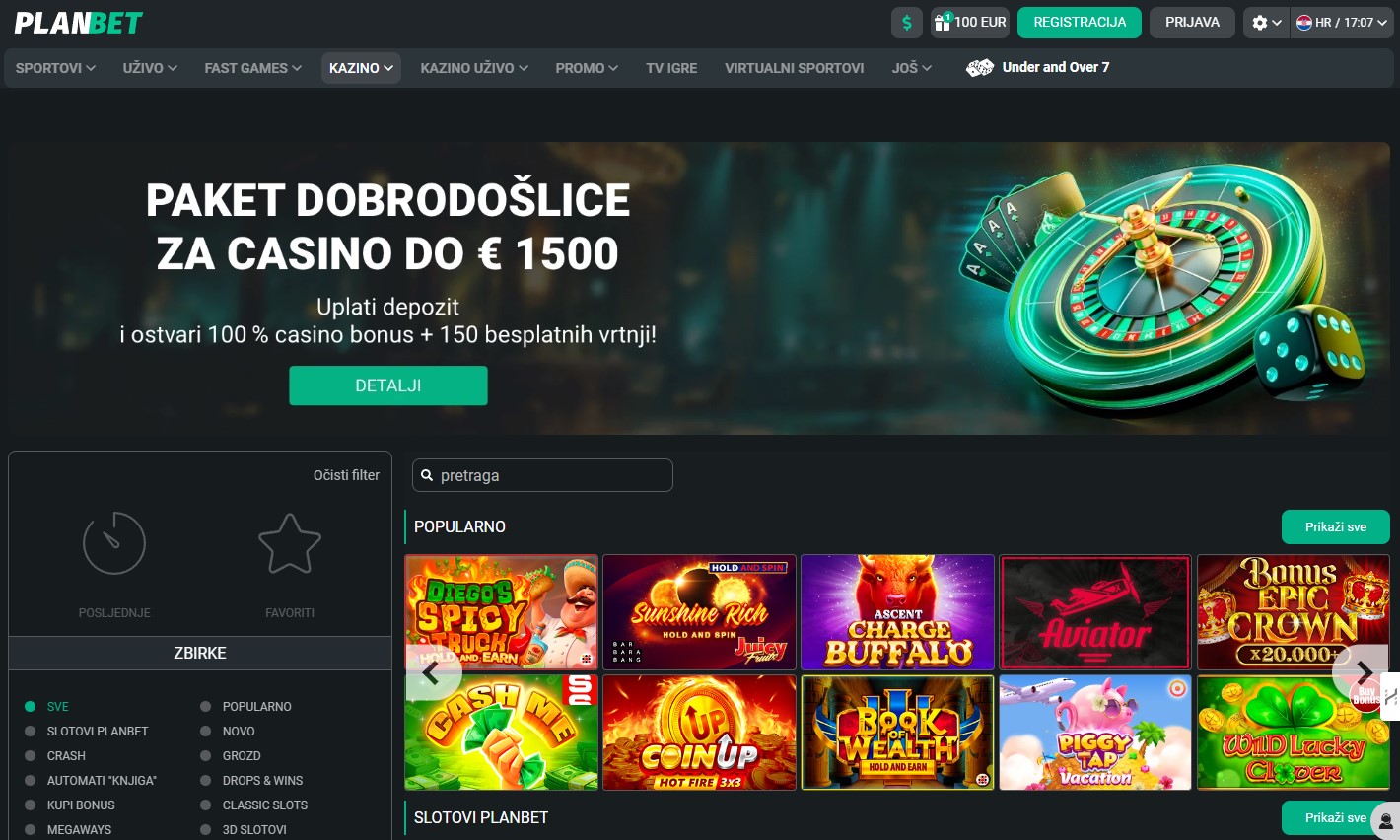 Planbet Bookmaker Review Online Casino HR