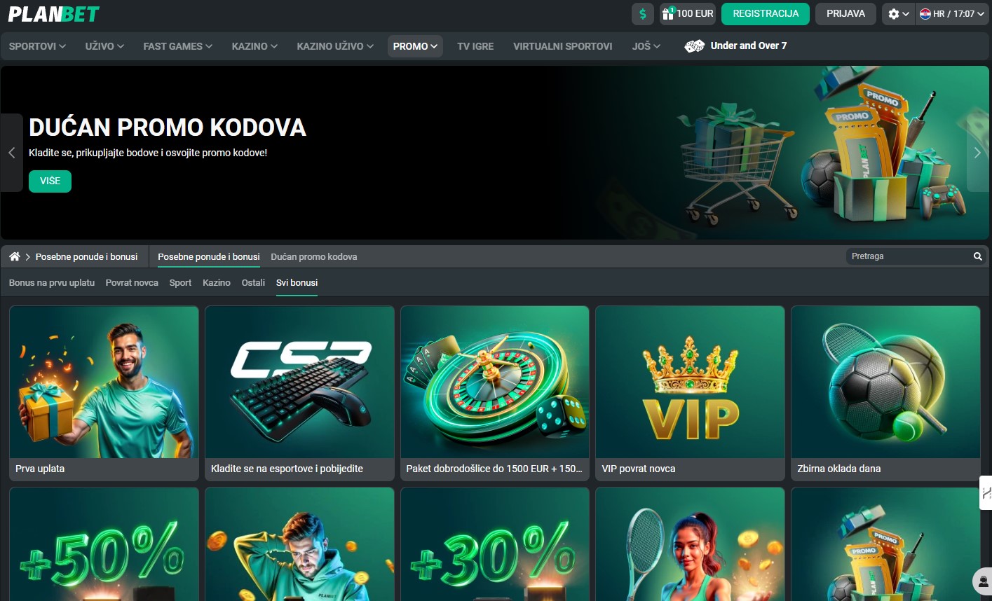 Planbet Bookmaker Review Promotions HR