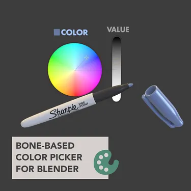 Bone-Based Color Picker for Blender 2.8+
