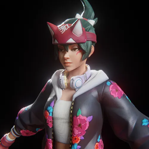 Open3DLab • Kiriko Athleisure Skin (Overwatch 2)