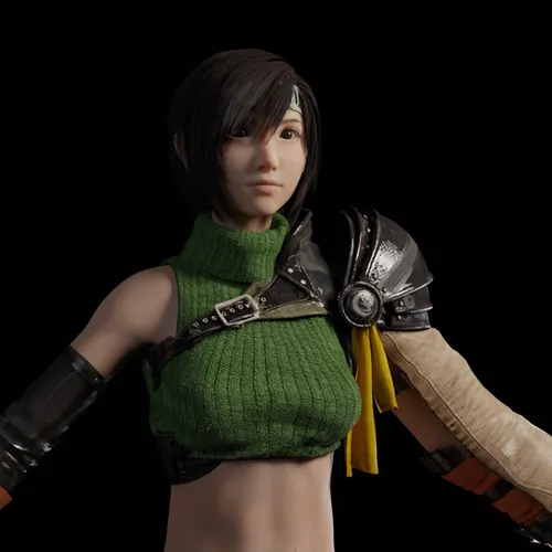 SmutBase • Yuffie Kisaragi - Head Hack (Final Fantasy VII Remake)