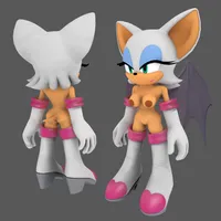 Nude Rouge the Bat