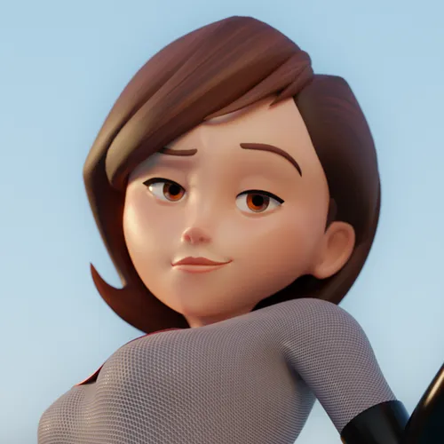 Thumbnail image for Helen Parr - Incredibles 2 (For Blender 2.79/2.8 Cycles)