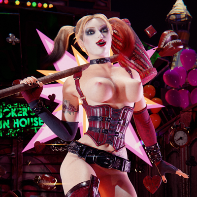 400px x 400px - SmutBase â€¢ Harley Quinn by Kassowit (Arkham City, Female + Futa)