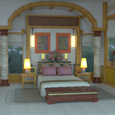 Open3DLab • DOAXBV Hotel Room Blender Port
