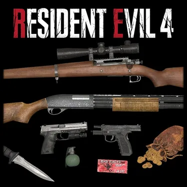 RE4 Remake Weapons and Items Props Pack