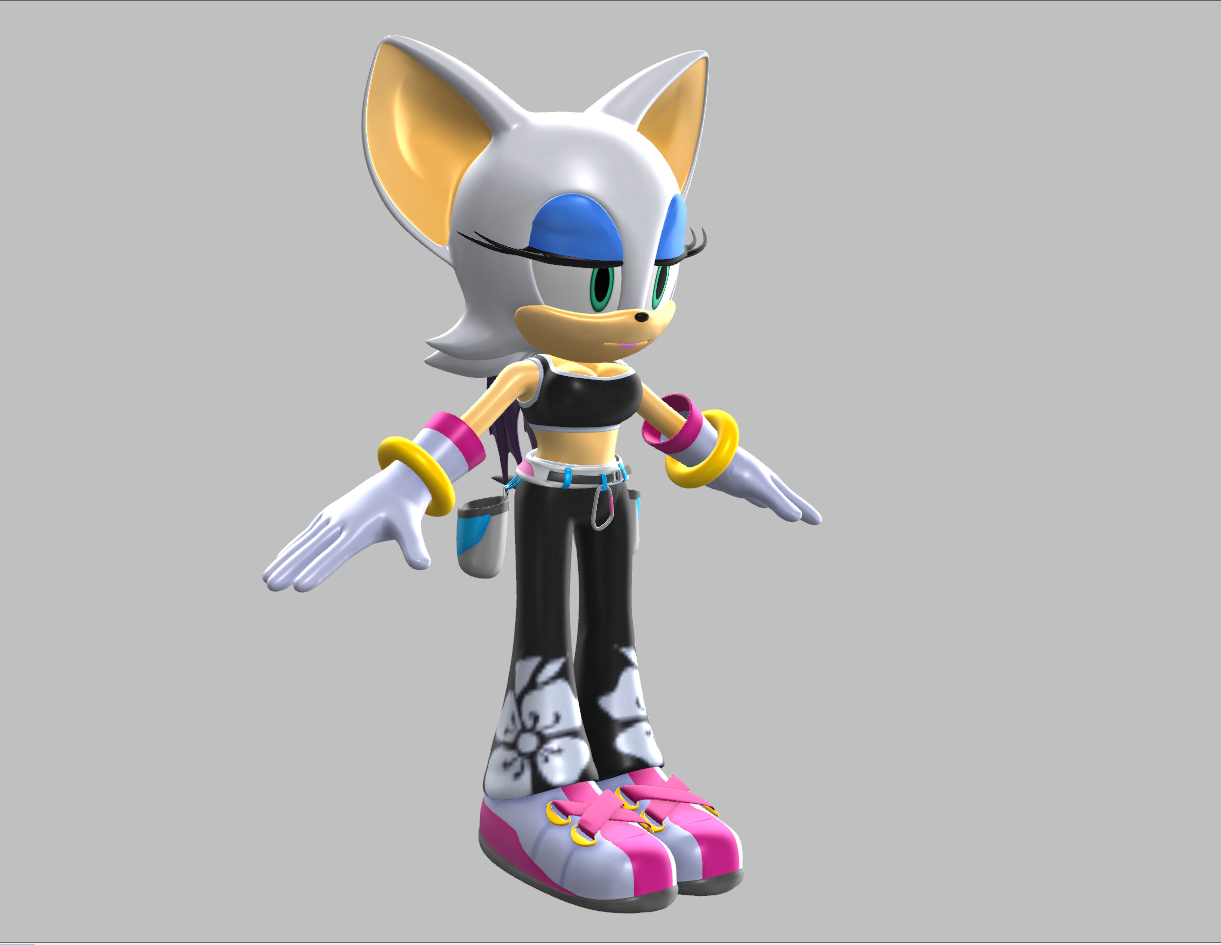 Open3DLab • [PMX/MMD] Rouge the Bat, Tokyo 2020