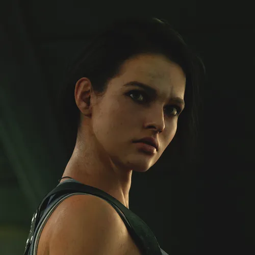 Jill Valentine Resident Evil 3 Remake with 2 bases for 3d print 3D