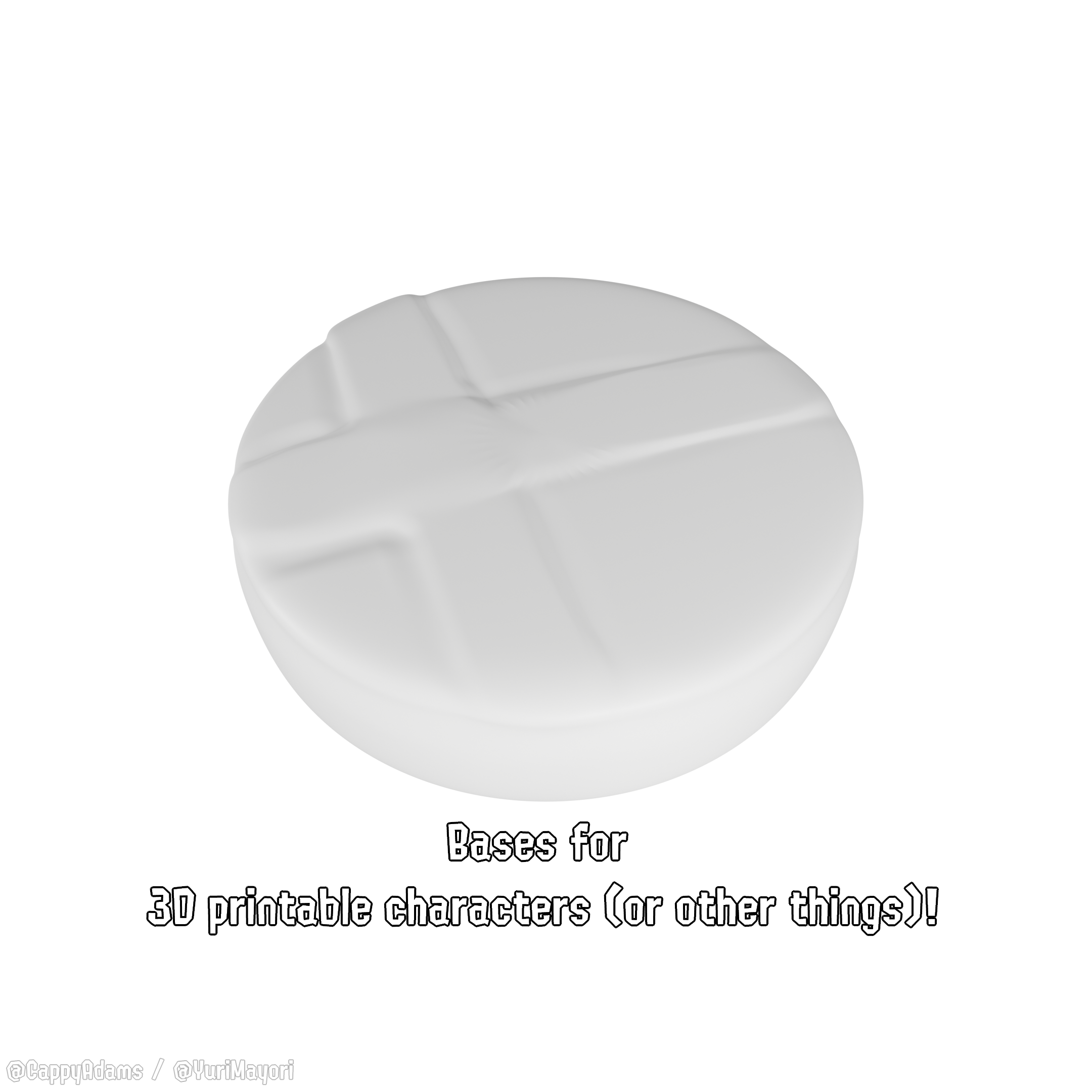 Open3DLab • Standing bases for 3D Printable Figures