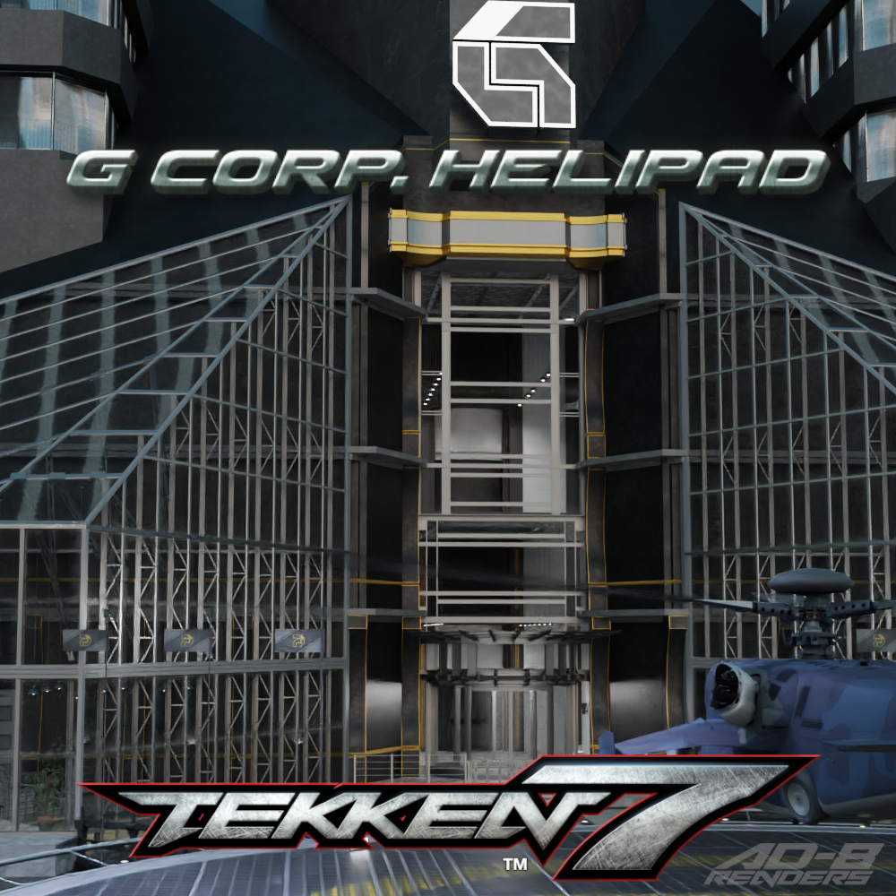 Open3DLab • Tekken 7 G Corp Helipad Stage