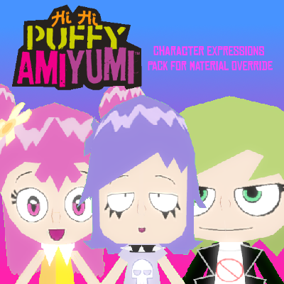 SFMLab • Hi Hi Puffy AmiYumi: Character Expressions Pack for Material ...