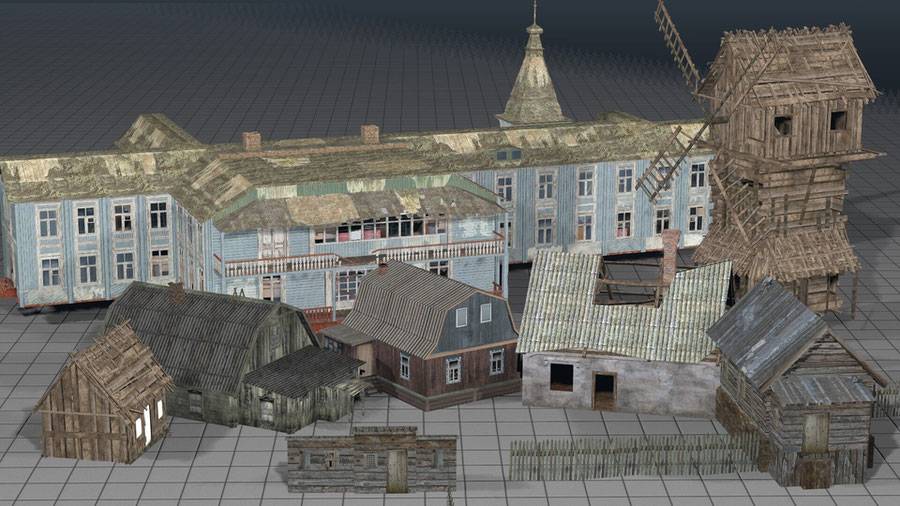 SFMLab • Soviet/Russian buildings pack from Serious Sam: Siberian Mayhem