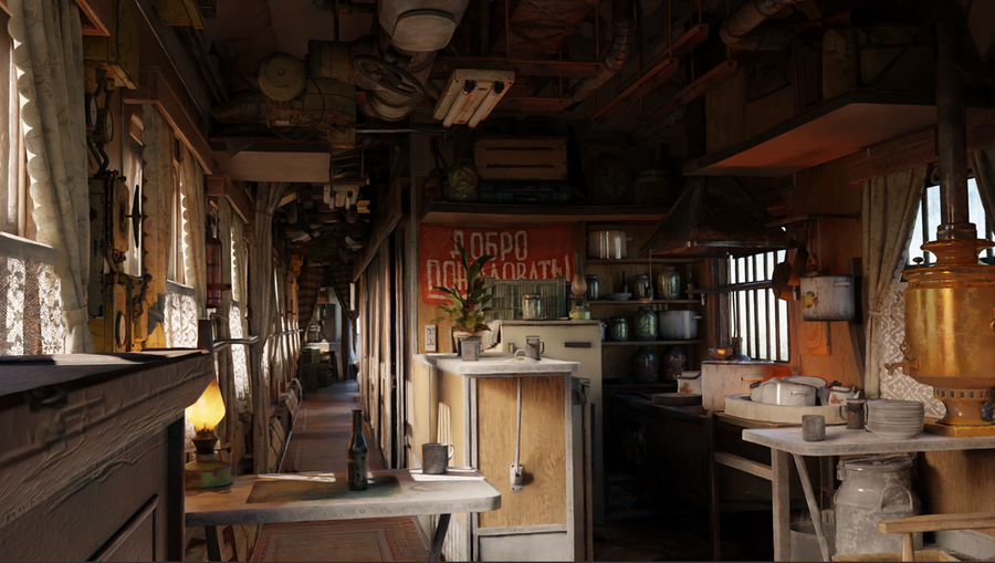 Open3DLab • Metro Exodus Aurora Passenger cart