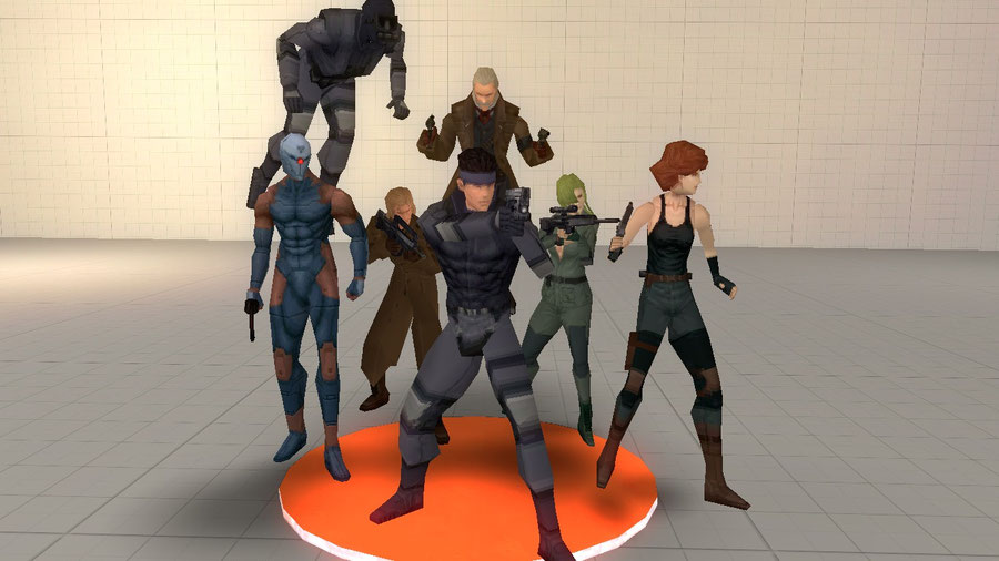 Sfmlab • Metal Gear Solid Ps1 Character Models 5267