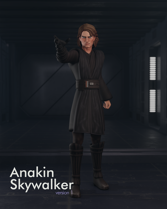 Anakin Skywalker (Clone Wars) - Blender 3.6.2