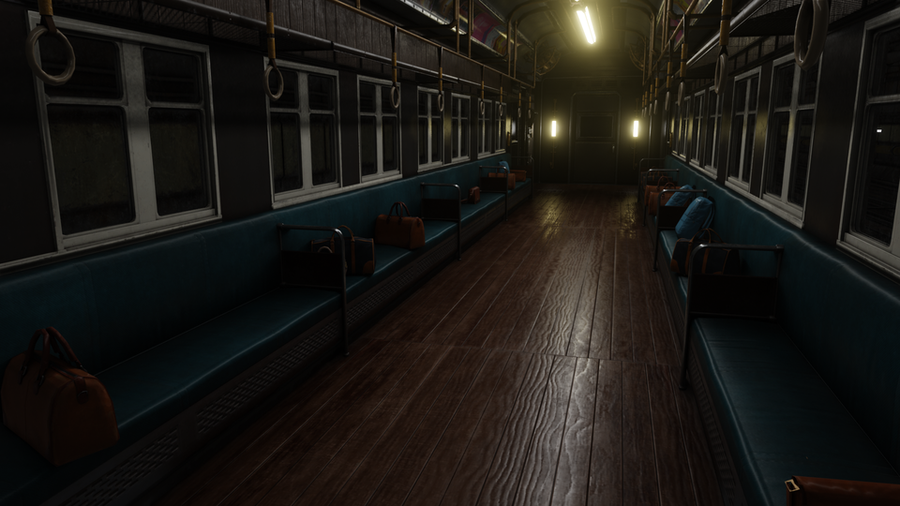 Open3DLab • Train Car and Tunel Animated - Final Fantasy VII Remake