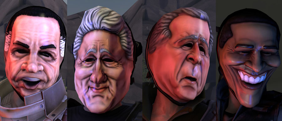 Payday 2 Masks - Presidents
