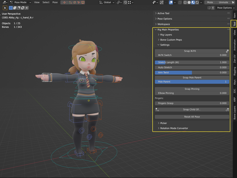 Pose Library - add-on walkthrough - Character Animation - Blender Studio