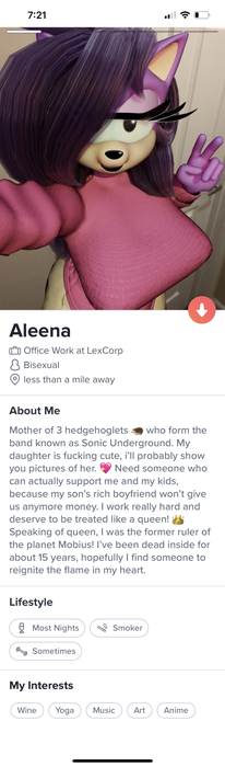 Queen Aleena the Hedgehog (Sonic Underground) by Terr_Axy