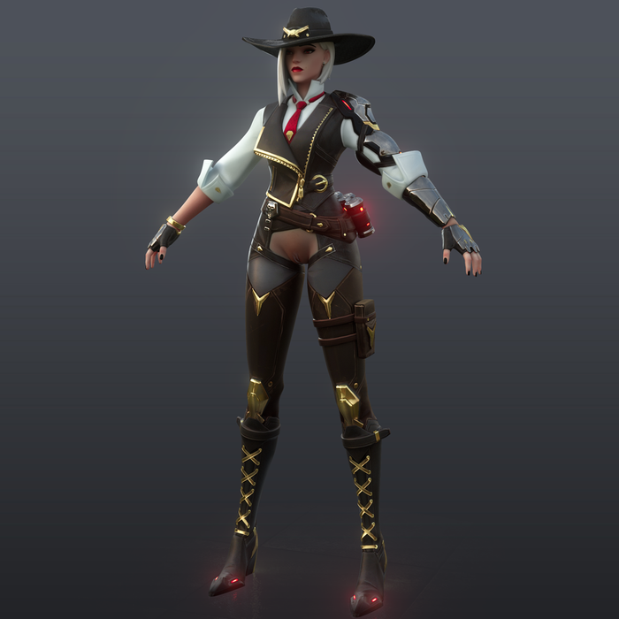 [Overwatch] Ashe Classic for Cinema 4D r20 [ Redshift 2.6.51 ]