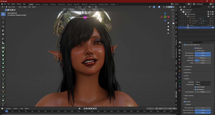Olga Discordia the Dark Elf Queen