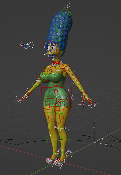 [The Simpsons] Marge Simpson for Blender 3.2