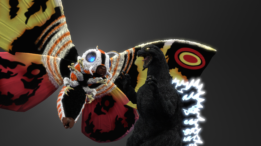 SFM] Mothra and Godzilla Earth by JaRa0210 -- Fur Affinity [dot] net