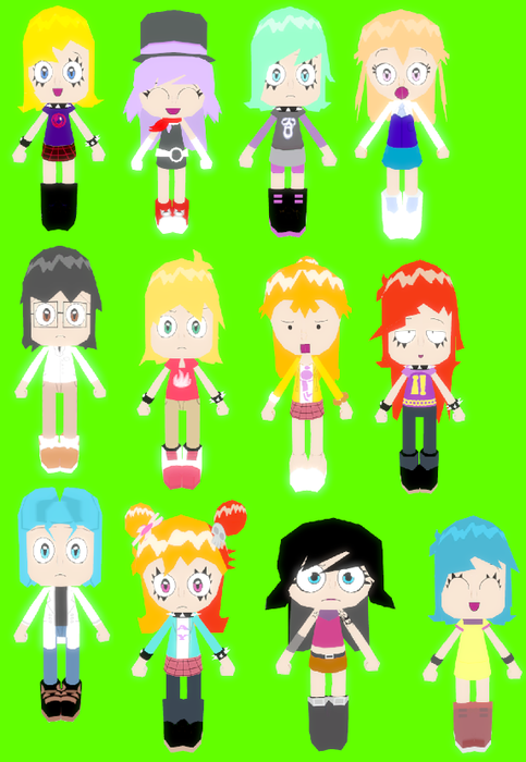 SFMLab • Hi Hi Puffy AmiYumi: Character Models Pack 2