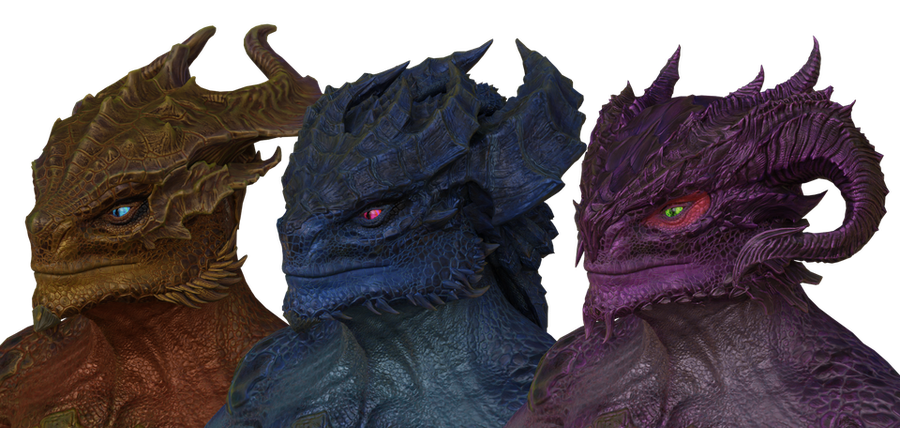 Open3DLab Dragonborn Male Baldur S Gate 3   Heads2 Thumb.detail 