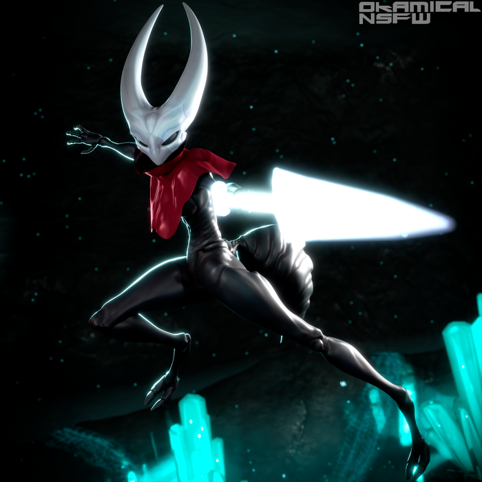 Meeting Hornet. Rendered in Garry's Mod with the help of Photoshop :  r/HollowKnight