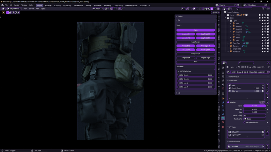 Hunk (Resident Evil 4 Remake) (update1)