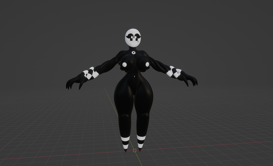 nightmare puppet model (By NighBotGrey) - 3D model by NightBotGrey  (@NightBotGrey) [63a8dd1]