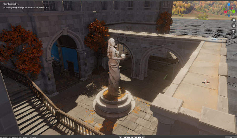 [Overwatch] Complete Château Guillard map ported and setup for Blender 2.81 / Eevee real time.