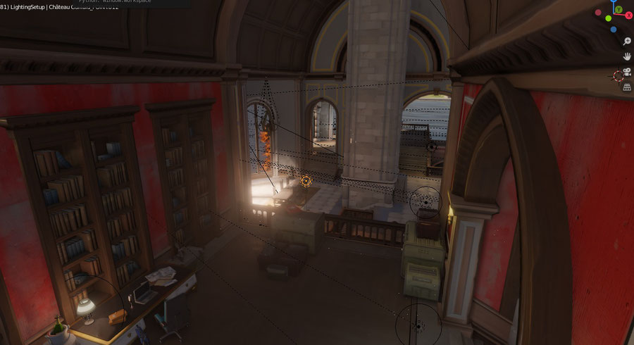 [Overwatch] Complete Château Guillard map ported and setup for Blender 2.81 / Eevee real time.