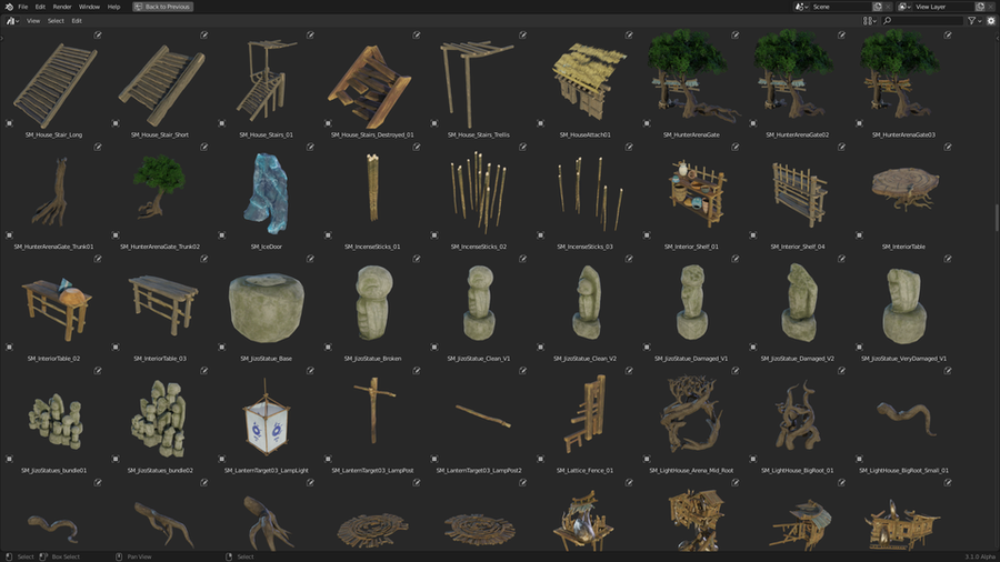 Open3DLab • Kena: Bridge of Spirits Asset Library