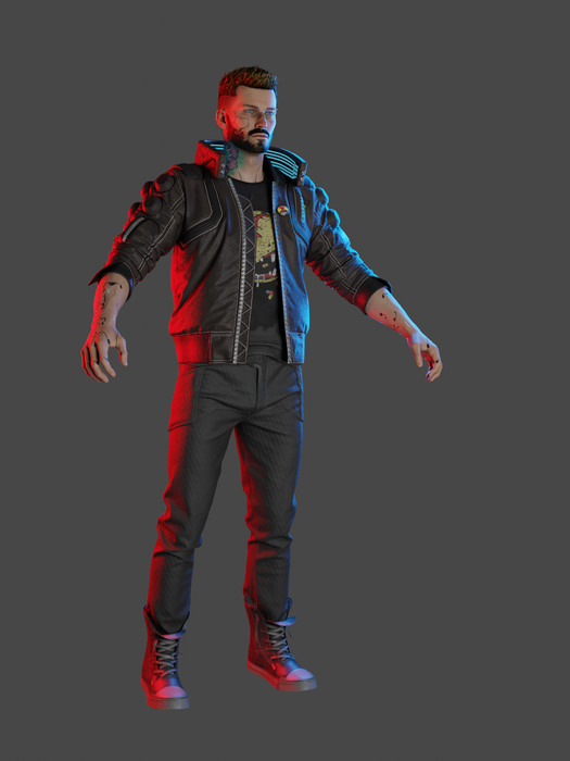 SmutBase • Cyberpunk 2077 - Male V (Raw Game Asset)