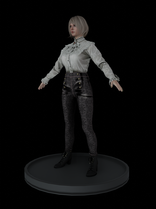 Ashley's model has jiggle physics - Resident Evil 4 Remake 