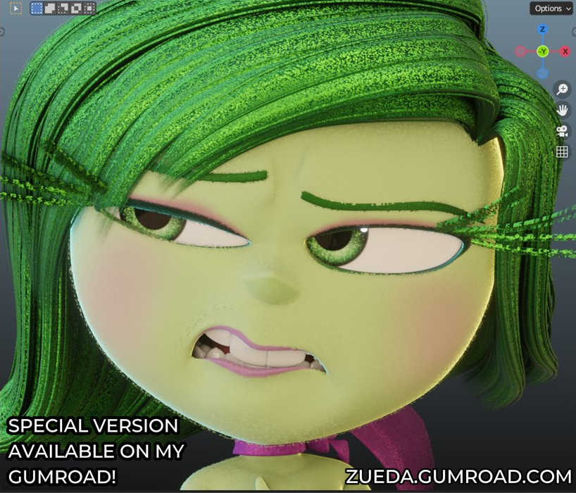 Open3DLab • Disgust-Blender 3D
