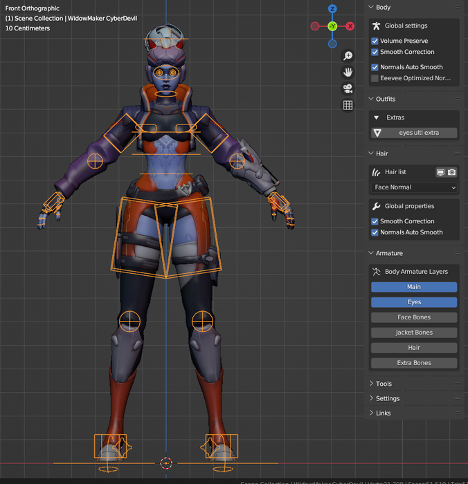 Open3DLab • WidowMaker CyberDevil Skin (Overwatch 2)